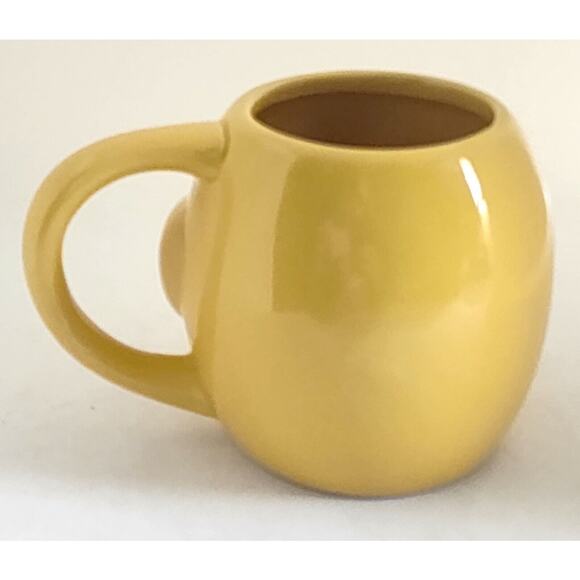 MUG/CUP-Lemon Yellow-Bird 3-D Embossed Design-Holds 12 oz (1.5 cups) - Picture 6 of 10